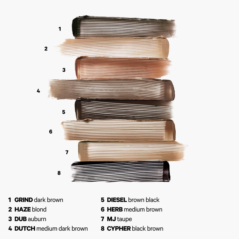 Milk Makeup KUSH High Roll Defining + Volumizing Brow Tint – Tubing Brow Gel Shapes, Volumizes + Sets Eyebrows Up to 24 Hours – Water Resistant, Smudge-Proof, Clean – Herb (Medium Brown), 0.16oz