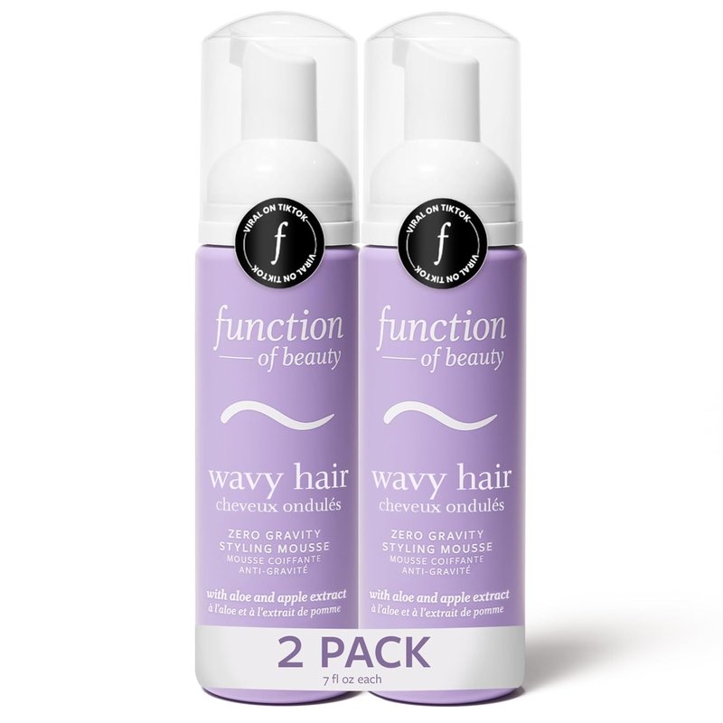 Wavy Hair Mousse for Styling - Anti-Frizz Volume & Definition | Lightweight Texturizing Foam for Natural Waves