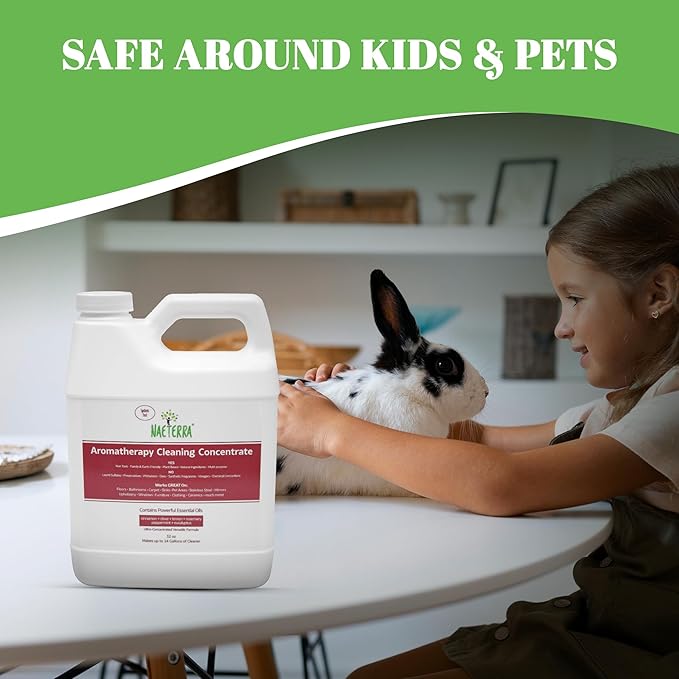 Naeterra Multi-Surface Concentrate – Botanical Aromatherapy Household Cleaner - No Synthetic Anything 32 oz – Non-Toxic & Safe for Pets and Children