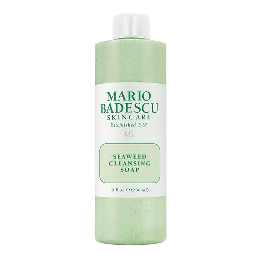Mario Badescu Seaweed Cleansing Soap for All Skin Types |Creamy Cleanser that Gently Exfoliates |Formulated with Seaweed Grains & Bladderwrack Extract, 8 Fl Oz