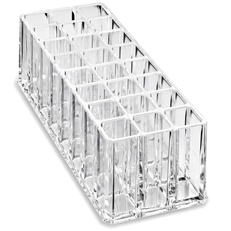 Acrylic Lipstick & Lip Gloss Organizer - 48 Space Clear Beauty Storage