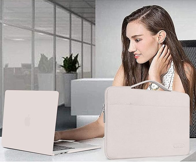 MOSISO Compatible with MacBook Air 13 inch Case M5 2026 M4 2025 M3 M2 2024-2022 A3449 A3240 A3113 A2681,Hard Shell&Sleeve Bag&Keyboard Skin&Webcam Cover&ScreenFilm for MacBook Air 13.6, Stone Gray