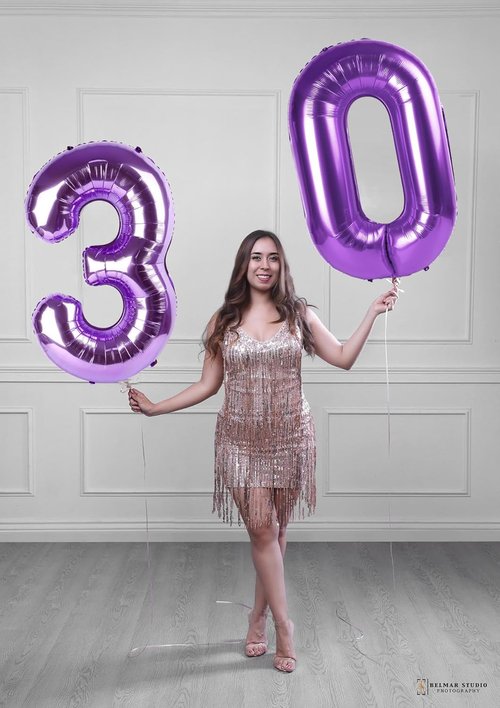 Big 40-Inch Foil Number 23 Balloon - Purple Birthday Decorations for Women | Perfect for Graduations & Celebrations