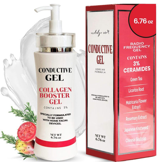 Conductive Gel – Collagen, Ceramide and Hyaluronic Acid, This Gel Primer works as a Face Mask too, Nutrient Dense Ingredients, Many Extracts Imported from Korea. Perfect for Your Microcurrent Device