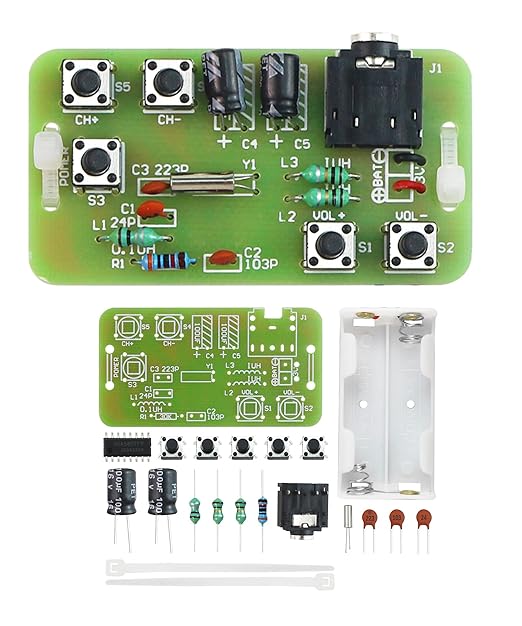 Yidab Soldering Practice Kit DIY Stereo Radio Plug-in Circuit Kit Learn Soldering Kit for Beginners