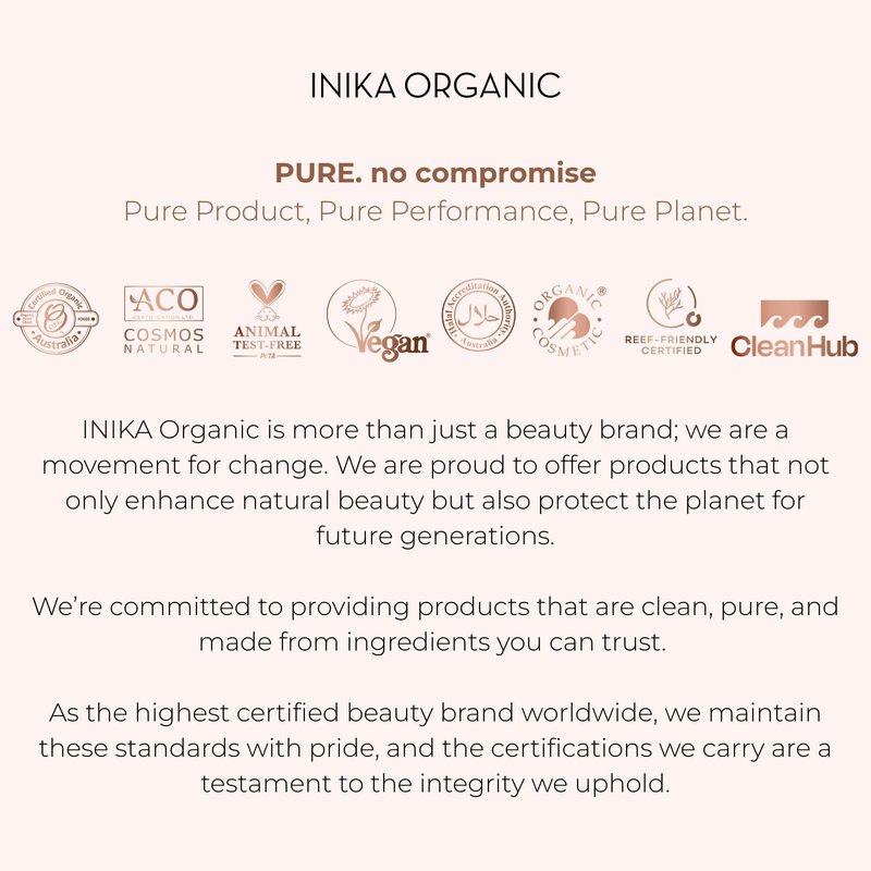 INIKA Organic Tinted Lip Serum | Ceramide + Peptide Infused, Sheer Wash of Color, Plumps, Softens, Smooths, Hydrates + Repairs. Natural & Vegan (Blush)