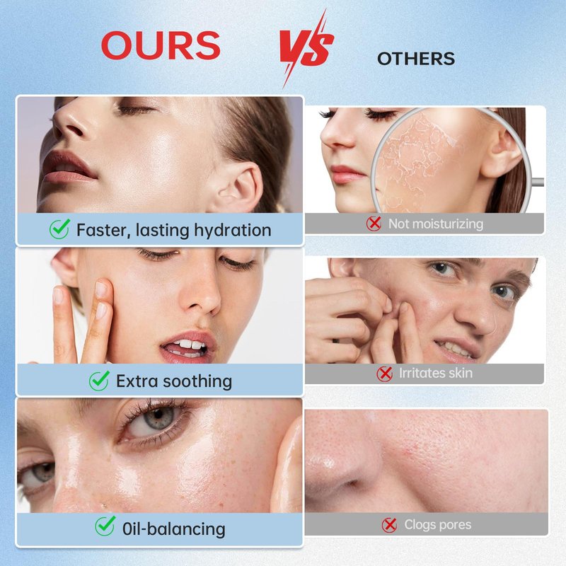 VGO Snail Mucin 92% Moisturizer Daily Face Moisturizer Hydrating Repair Face Gel Cream for Dry & Sensitive Skin, All Skin Types 50g / 1.76oz