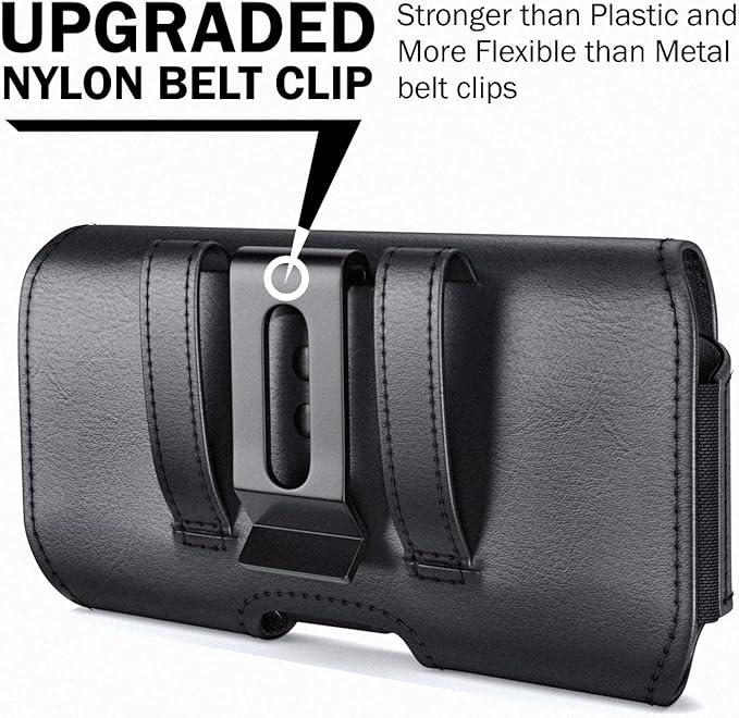 DeBin Case for Samsung Galaxy S26+ Plus, 5G S25+ S24+ S23+, S22+, S21+, S10+ S8+ S9+, Cell Phone Belt Holster Clip Carrying Pouch Holder Cover (Fits Otterbox Commuter) Black