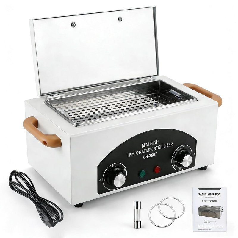High-Temperature Autoclave Sterilizer - 2.0L Nail Tool Dry Heat Machine with Timer | 110V, CH-360T