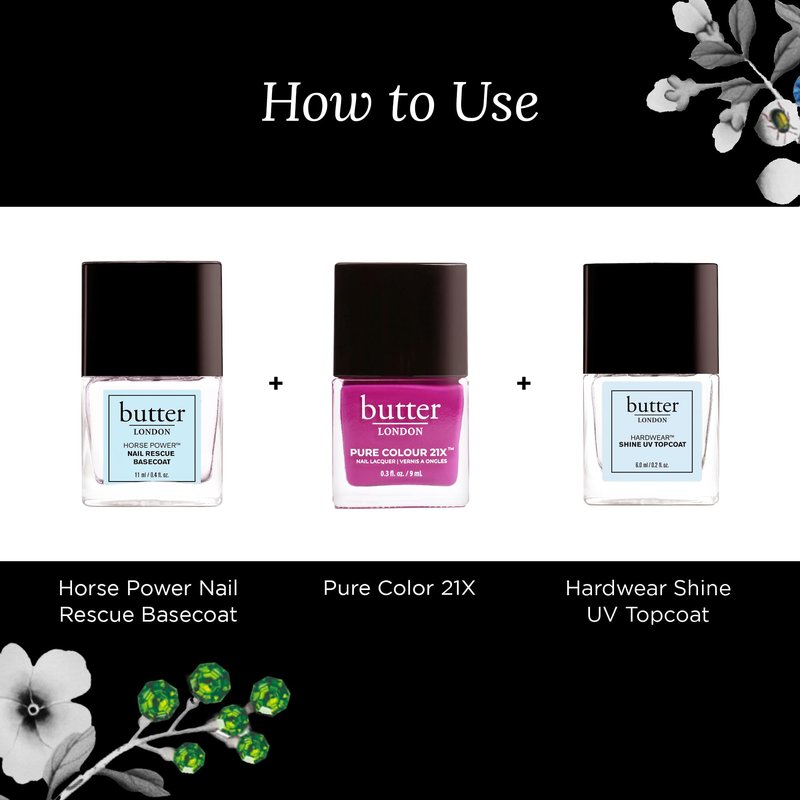 butter LONDON PC21X Nail Lacquer Polish, Cotton Buds - Fast-Drying, Long Lasting Gel-Like Finish & Chip-Resistant Nail Lacquer Helps Protects & Strengthens Nails - Vegan & Cruelty-Free