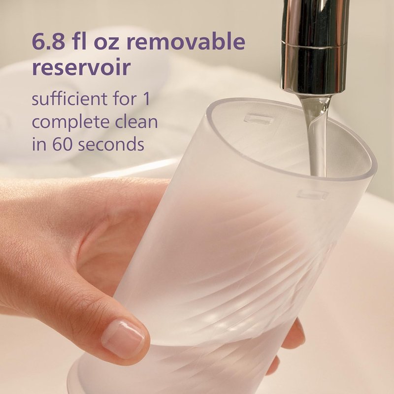 Philips Sonicare Portable Water Flosser - 3 Flossing Modes, IPX7 Waterproof | Compact Travel Design, Purple, Model HX3333/23