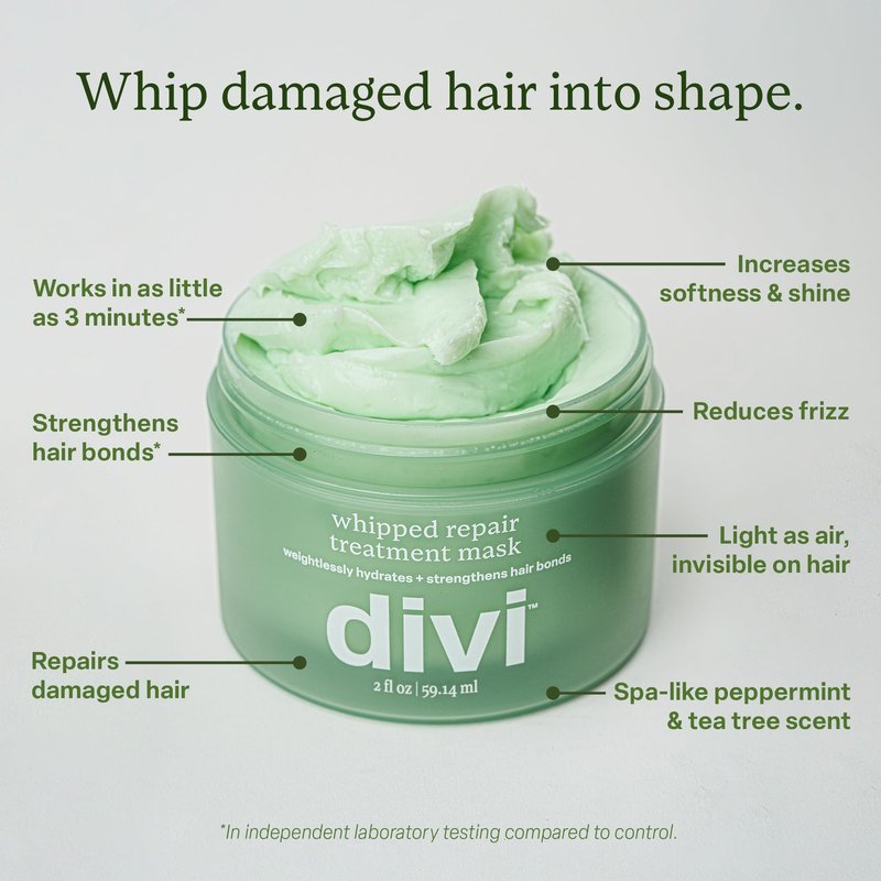 Divi Hydration Heroes Hair Care Kit – Includes Hydrating Shampoo, Conditioner, Whipped Mask & Leave-In Conditioner - Deeply Moisturizes, Strengthens & Restores Smooth, Shiny Hair, 4 Piece Set