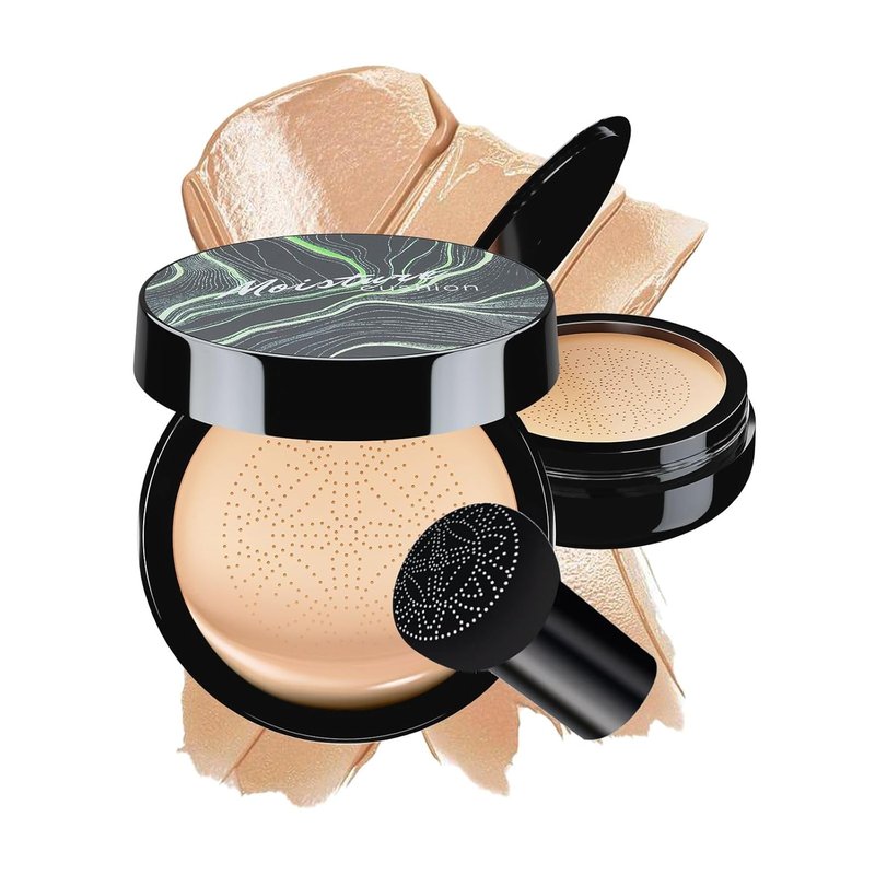 Cushion Foundation Concealer for Mature Skin - Lightweight CC Cream for Natural Finish | Perfect for Older Women