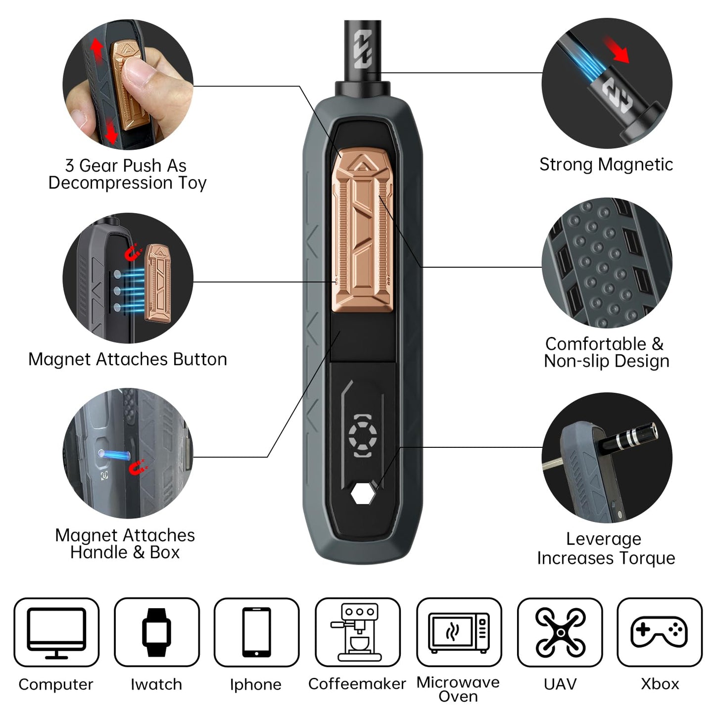 Mini Precision Screwdriver Set,JAKEMY 180 in 1 Laptop Screwdriver Repair Tool Kit,Magnetic Multi-Bit Tiny Screwdriver Bit Kit for DIY,Computer,PS5,Xbox,RC Car,Jewelers,Glasses,Watch,Home