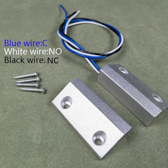 Gebildet Rolling Door Contact Magnetic Reed Switch Alarm with 3 Wires for N.O./N.C. Applications MC-56