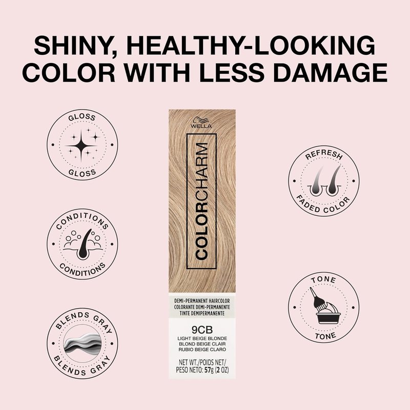 Demi Permanent Hair Color - Gloss & Tone for Vibrant Shine | 2 Fl Oz