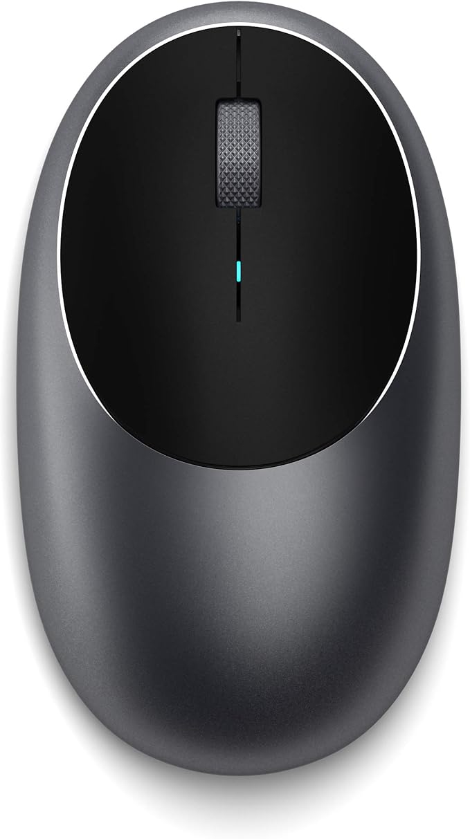 Satechi M1 Wireless Bluetooth Mouse, USB-C Rechargeable, Compact & Portable, for MacBook Air/Pro/Neo, iPad Air/Pro, iPad mini, Mac mini, iMac & Windows - Space Gray