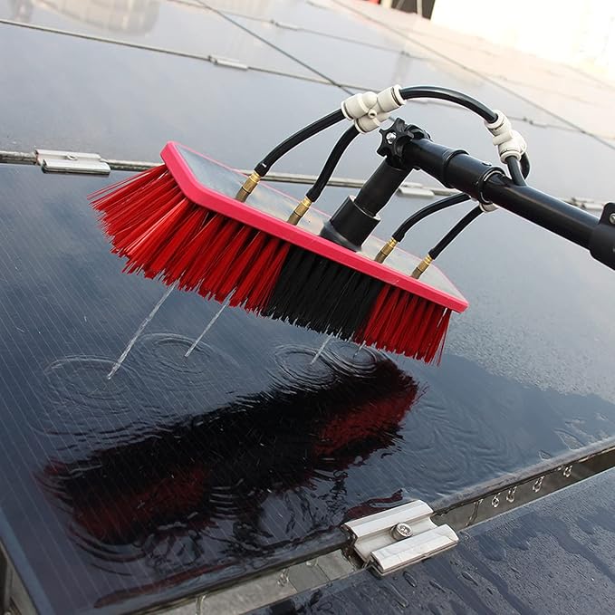 Water Fed Telescopic Brush,Photovoltaic Panel Cleaning,Water/Hose Fed Pole Window Clean,Extendable Cleaner Conservatory Roof Cleaning Tools,3.6m/12FT