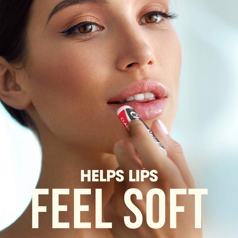ChapStick Classic Strawberry Lip Balm Tubes, Lip Care and Lip Moisturizer - 0.15 Oz (Pack of 12)