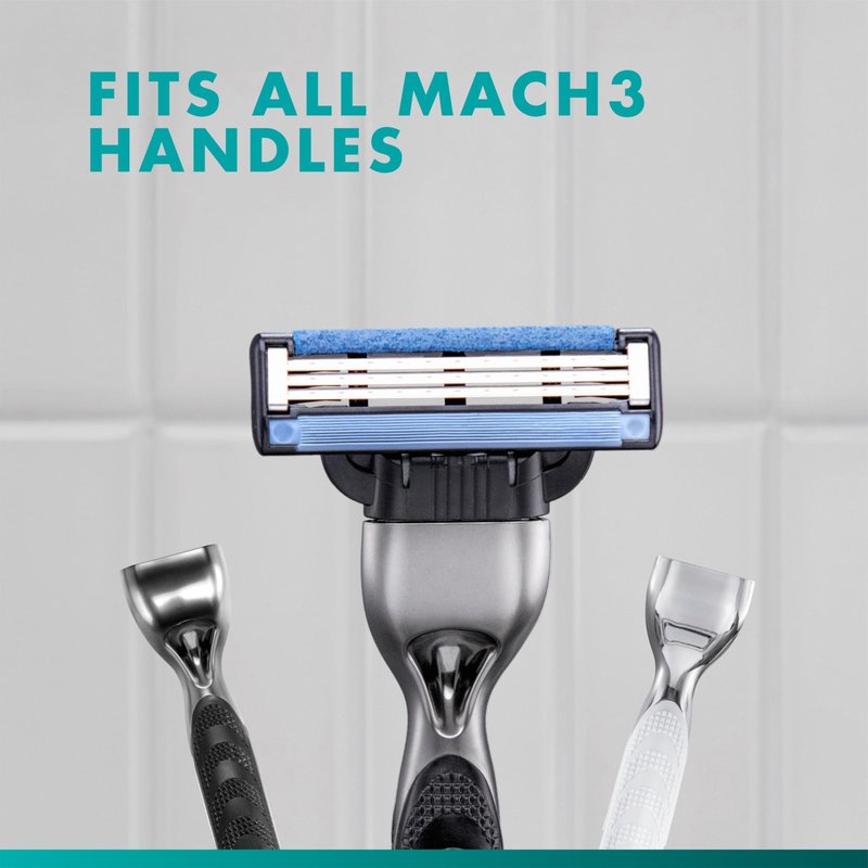 Gillette Mach3 Men's Razor Blades, 15 Blade Refills