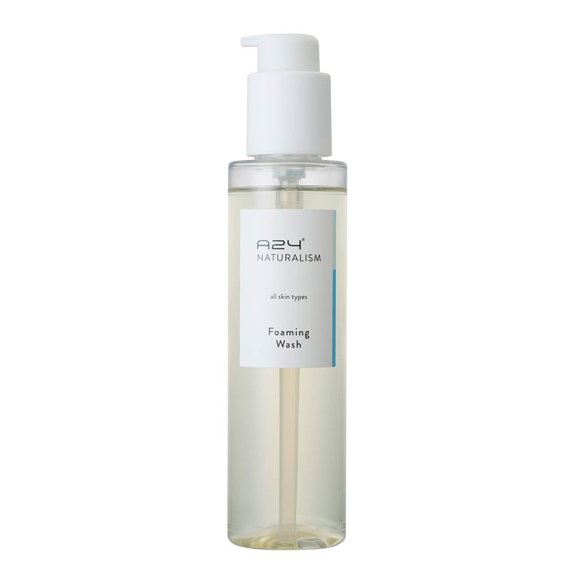A24 Organic Aloe Foaming Wash | pH 5.5 | Hypoallergenic | No Water Added | 99% Natural | Vegan Formula | Ideal for Sensitive and Dry Skin | Soap Free