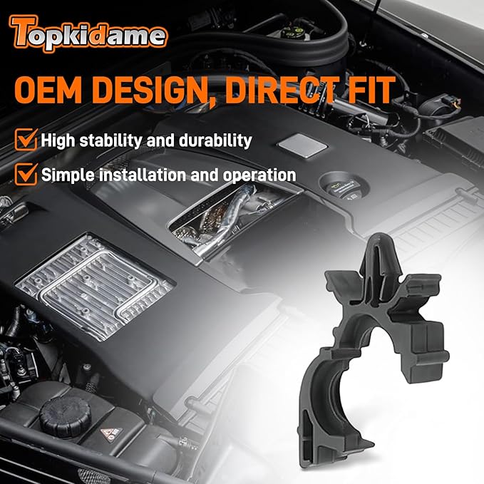 Topkidame 30pcs 1/2" OD 11/32" ID Wire Loom Routing Clips for GM 8911473