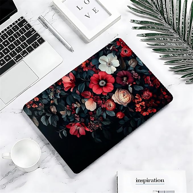 COTAIL Compatible with MacBook Air 13.3 13.6 Inch Case 2022 2021 2020 2019 Plastic Hard Shell Case Cover,13.3 Pro(A1706/A1708/A1989/A2159/A2289/A2338), Dark Floral