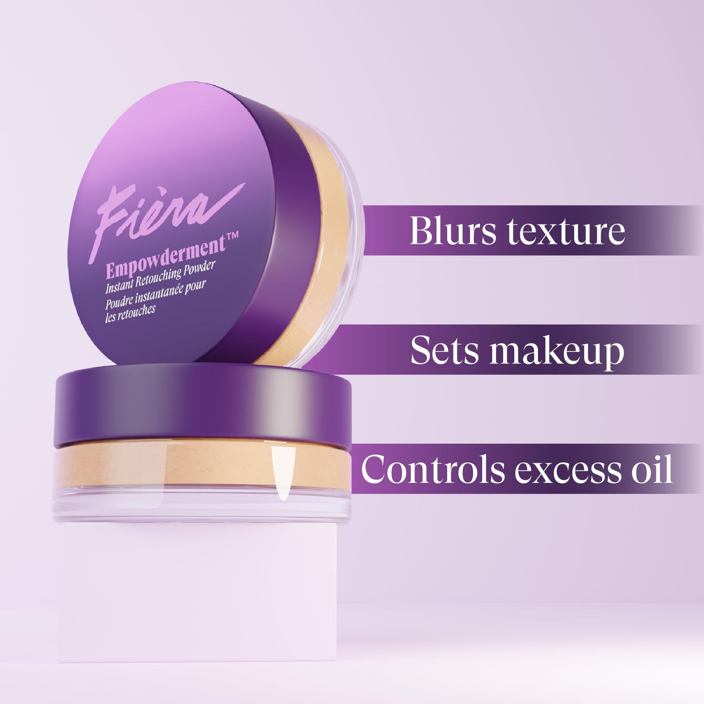Fièra HD Matte Finishing Powder - Perfect Final Touch, Absorbs Excess Oil, Smooth & Velvety Matte Finish - Blurs Imperfections, Long-Lasting Full Coverage for Flawless Skin - 0.2 OZ