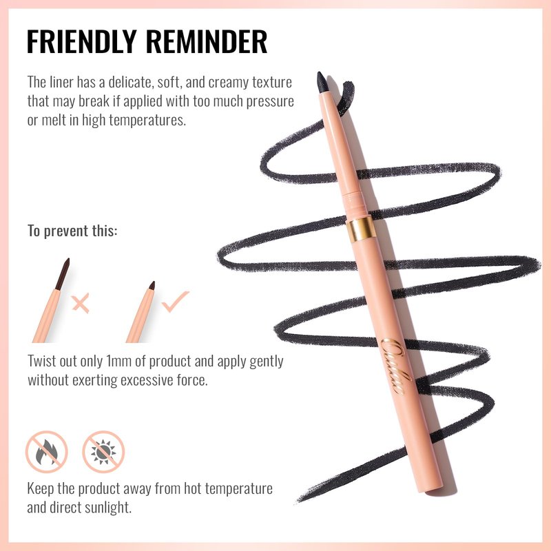 Oulac Brown Lip Liner Pencil, 2in1 Retractable Makup Crayon for Lipliner and Eyeliner, Highly Pigmented, Smooth, Long Lasting and Waterproof Formula, Vegan Beauty, 03 Teddy