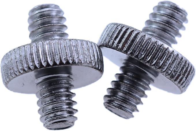CTWHA 5PCS 1/4 Inch-20 to 1/4 Inch-20 Dual Head Adapter - Male to Male Metal Tripod Screw Adapter