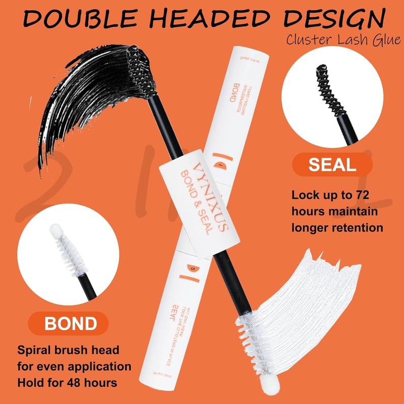 Lash Bond and Seal Waterproof 3-in-1 Eyelash Extension Remover | 15ml Black Lash Glue Kit