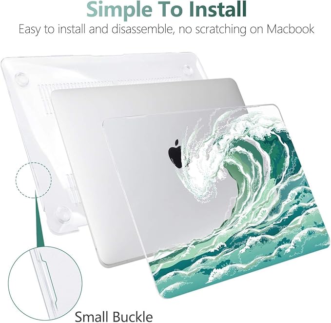 Batianda LumiArt Case for MacBook Air 13" M1 Chip, Wave