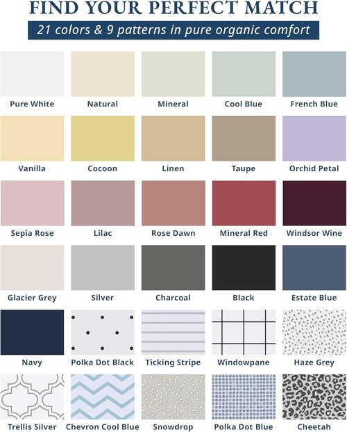 LANE LINEN 100% Organic Cotton Twin XL Sheet Set - Eco-Friendly, Soft & Comfy, Naturally Cooling - Windsor Wine