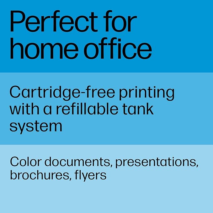 HP Smart Tank 7301 Wireless All-in-One Ink Tank Printer, Scanner, Copier with 2 Years of Ink Included, Best-for-Home Office, Cartridge-Free Refillable, AI-Enabled (28B70A)