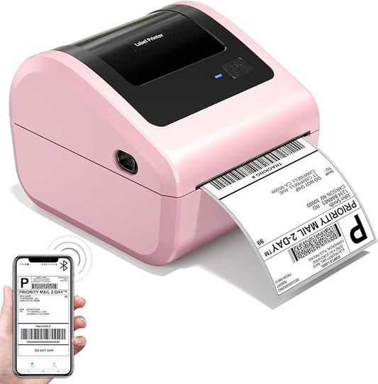 Omezizy Bluetooth Thermal Label Printer 4x6 - D450BT Shipping Label Printer for Small Business, Shipping Packages, Office, Home, Compatible with USPS, Shopify, Amazon, Tiktok