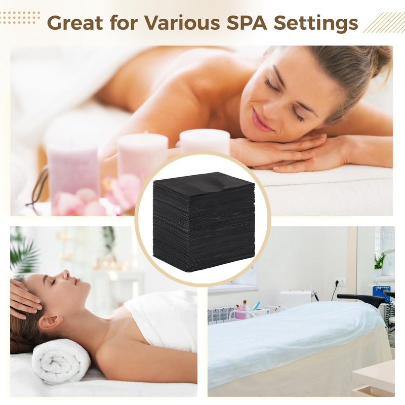 100 PCS Disposable Bed Sheets for Massage Table, 31" x 71" in Non-Woven Massage Table Cover, Disposable Bed Sheets for Spa Beds, Estheticians, Hotels, and Beauty Salons（Blue）