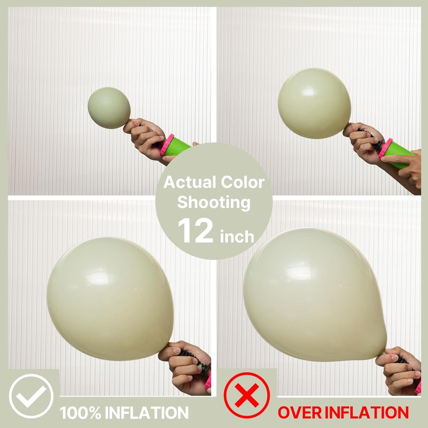 PartyWoo Sage Green Balloon Arch Kit - 152pcs in Various Sizes for Wedding & Birthday Decor | Boho Jungle Theme