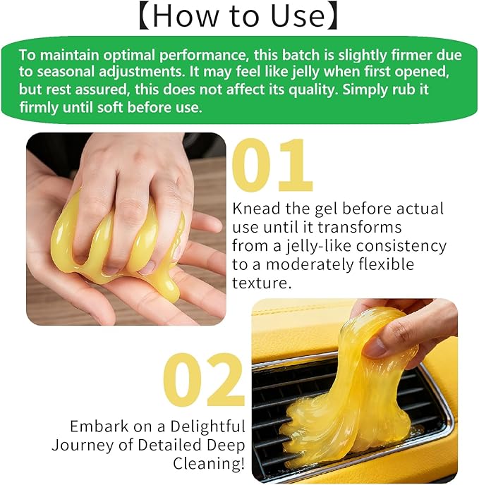 ASFSKY Car Cleaning Gel (Blue,Blueberry) Cleaning Putty Universal Dust Cleaning Car Interior Cleaner Keyboard Dust Remover Car Slime Gifts for Men Women girl（1 pack）