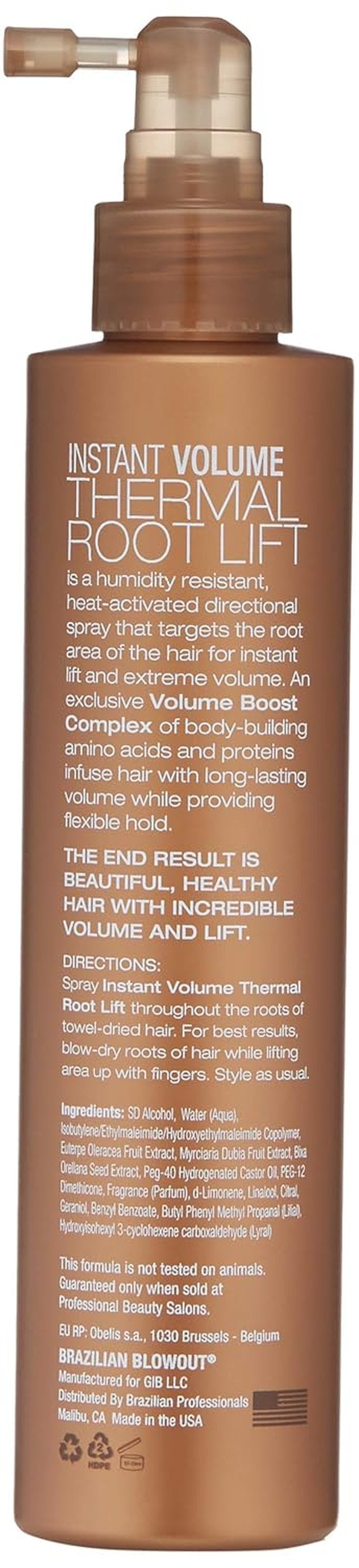 Brazilian Blowout Instant Volume Thermal Root Lift - 6.7 Oz | Hair Volume Booster