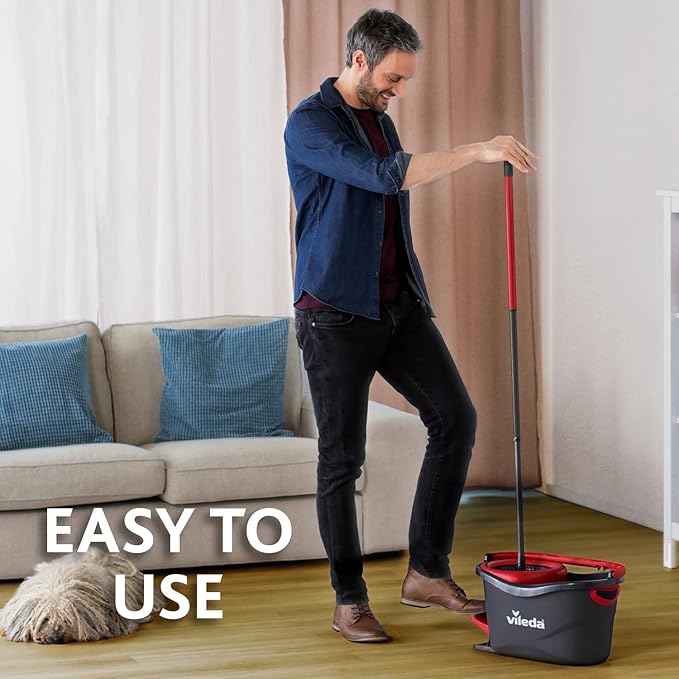 Vileda Easy Wring and Clean Turbo Microfibre Mop and Bucket Set