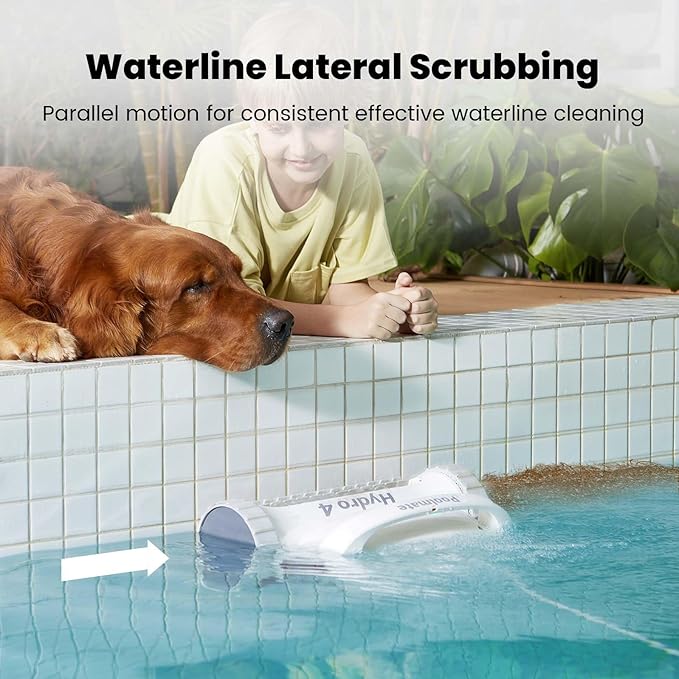 Poolmate Hydro 4 Cordless Robotic Pool Cleaner for All Pool Types, Battery Powered Robot Pool Vacuum, 210 Min Battery Life, Smart WiFi & Bluetooh App Control, Complete Wall & Waterline Pool Cleaning