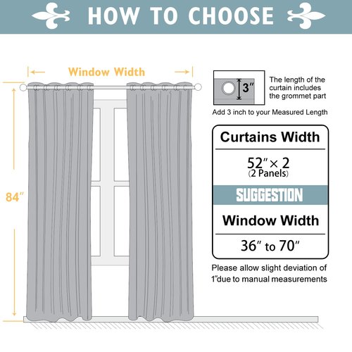 ChrisDowa Blackout Curtains 84 inches Long for Bedroom - 2 Panels Set Grommet Thermal Insulated Room Darkening Curtains for Living Room (Biscotti Beige, 52 x 84 Inch)