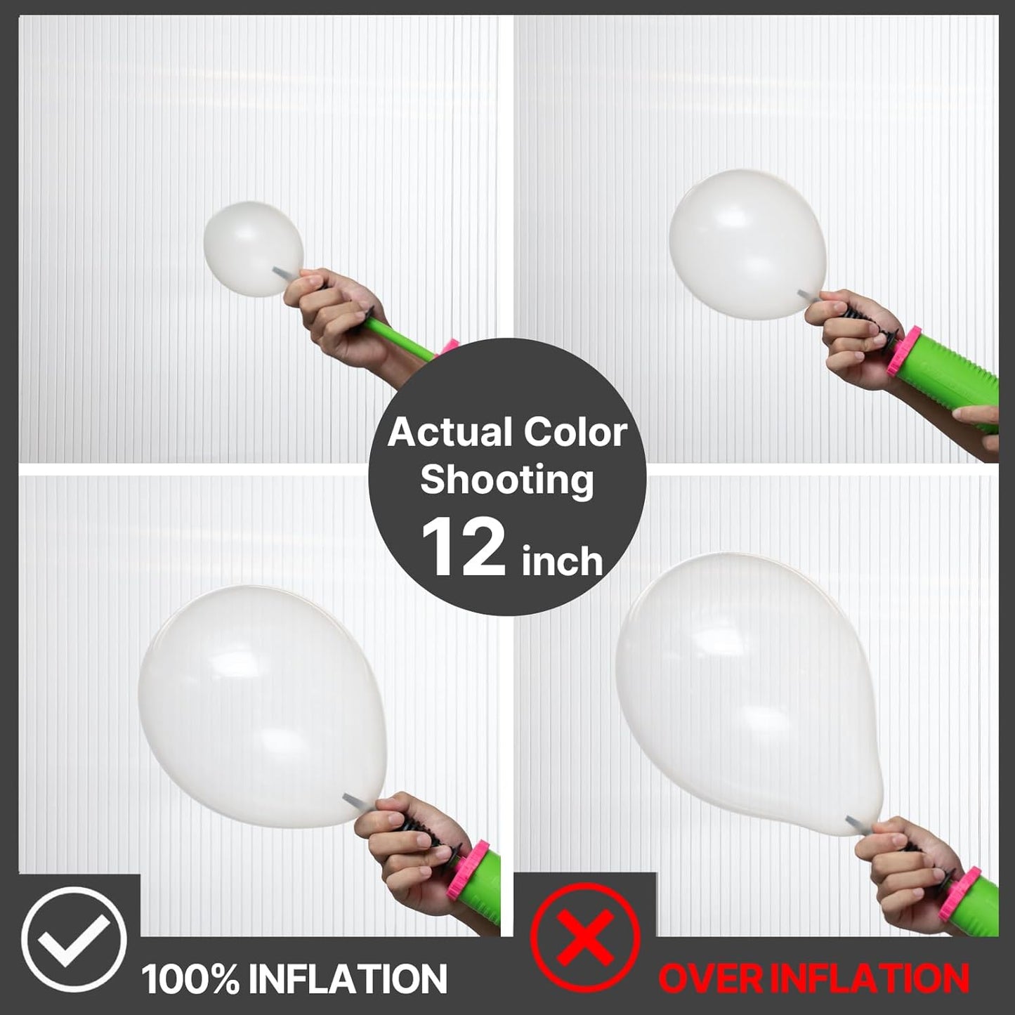 PartyWoo Clear Balloons - 120-Piece Transparent Balloon Arch Kit for Weddings, Graduations & Parties | 18", 12", 10", 5" Sizes