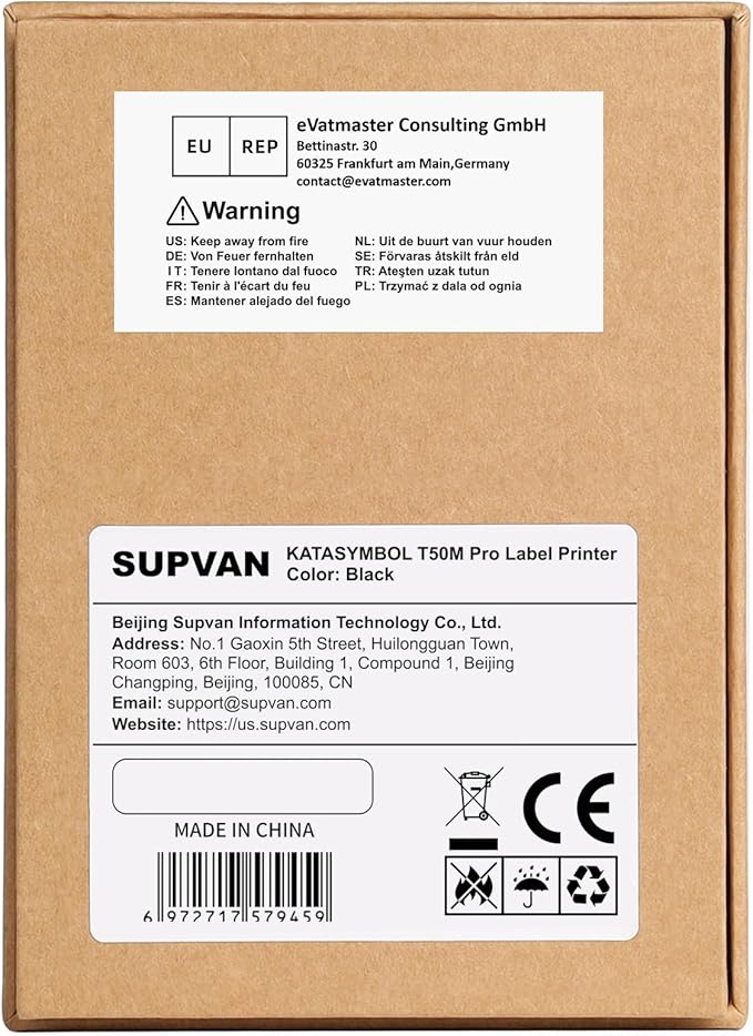 SUPVAN T50M Pro Bluetooth Label Maker Machine with 3 Tapes, Wide Waterproof Label, Versatile App with 30+ Fonts and 660+ Icons, Inkless Labeler for Home, Kitchen, School, Office Organization, Set 2