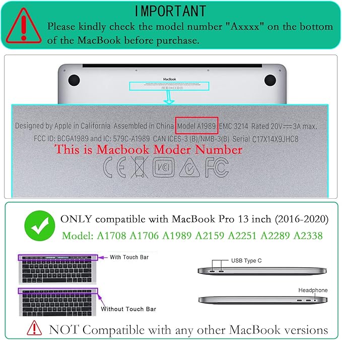 LanBaiLan Compatible for MacBook Pro 13 inch with Touch Bar 2022 2021 2020 2019 2018 2017 2016 Release M1 M2 A2338 A2289 A2251 A2159 A1989 A1706 A1708 Protective Case & Keyboard Cover, Paint Flower