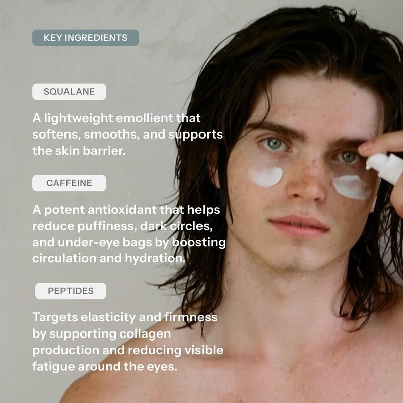 Chaddy Silky Eye Serum | Hydrating Under-Eye Cream for Dark Circles, Fine Lines, Wrinkles, Puffiness, and Bags – Fragrance-Free Formula with Caffeine, Niacinamide, Peptides, and Antioxidants – 15ml