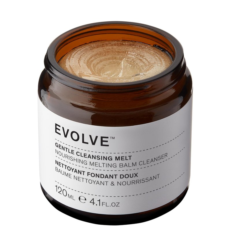 Evolve Organic Beauty - Gentle Cleansing Melt Balm | Soothe, Hydrate, Remove Make Up, Nourish | Baobab Oil, Vanilla | Small-Batch, Vegan Clean Beauty (4.1 oz | 120 mL) Package May Vary