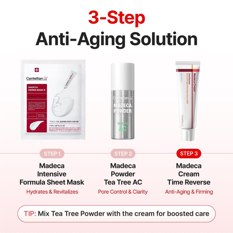CENTELLIAN 24 Madeca Cream Time Reverse (50ml/1.69fl oz, Pack of 2) Advanced Fast-Absorbing & Nourishing Cream, Hydrates, Reduces Wrinkles, Korean Skin Care, Centella Asiatica