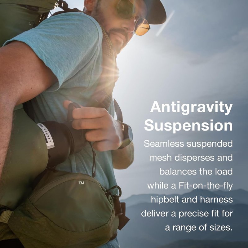 Osprey Atmos AG 50L Men's Backpack - Lightweight Hiking Pack with Adjustable Fit
