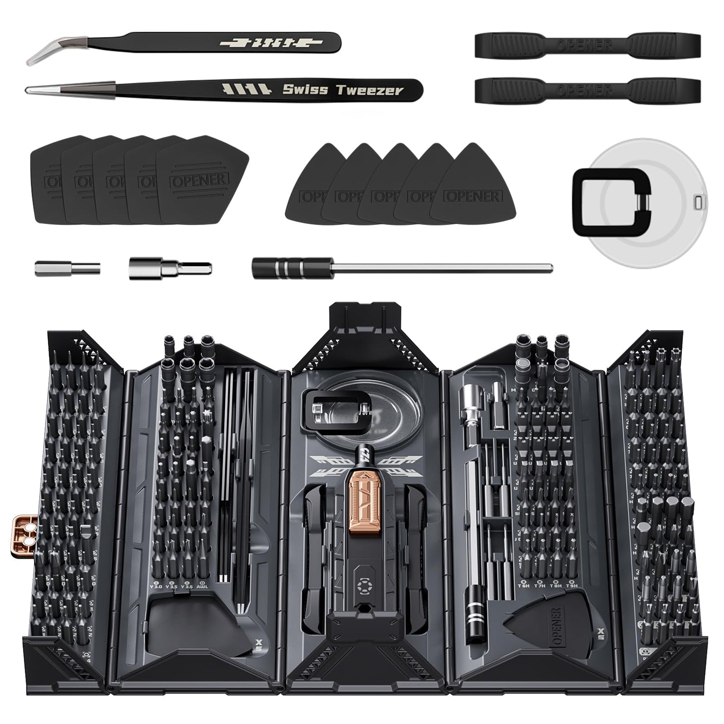 Mini Precision Screwdriver Set,JAKEMY 180 in 1 Laptop Screwdriver Repair Tool Kit,Magnetic Multi-Bit Tiny Screwdriver Bit Kit for DIY,Computer,PS5,Xbox,RC Car,Jewelers,Glasses,Watch,Home